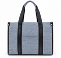 Urban Denim Structured Tote Bag