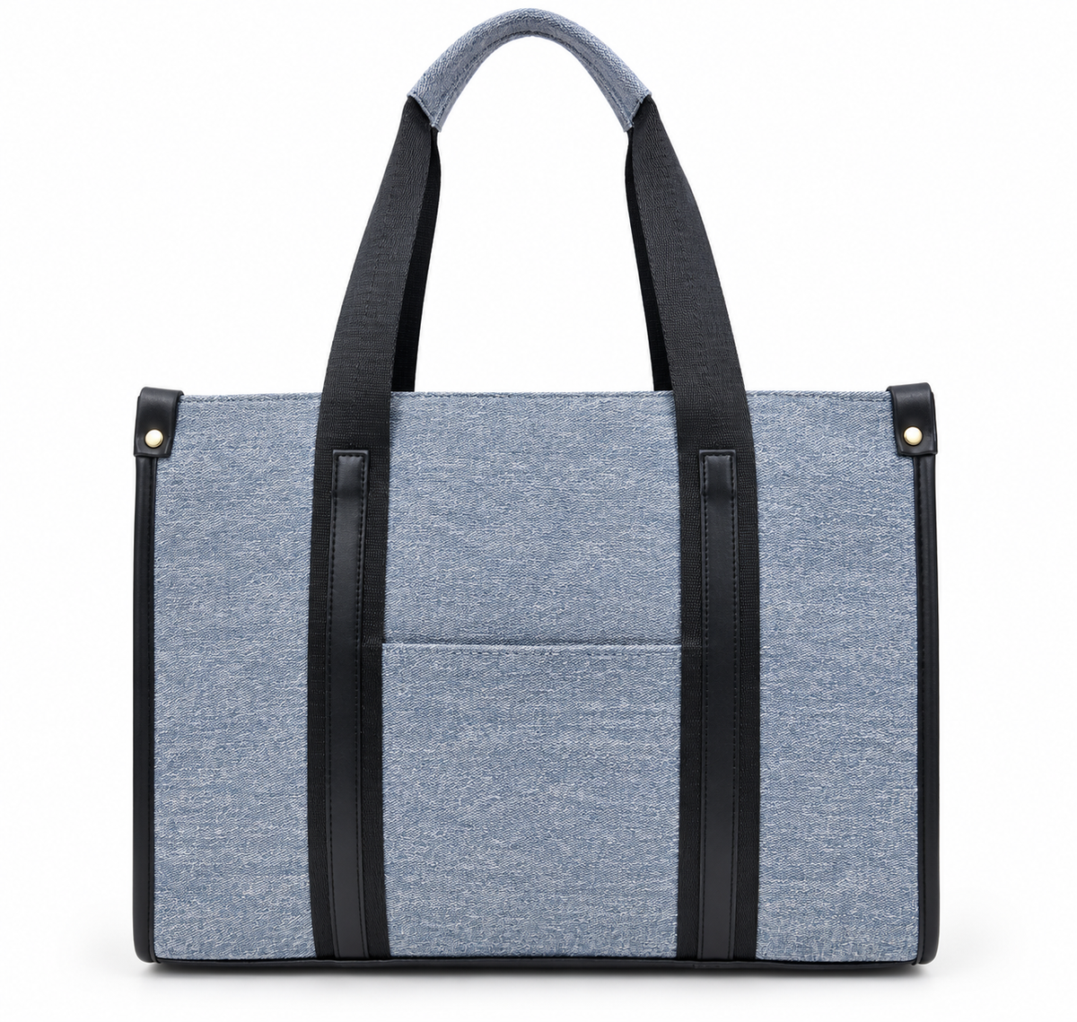 Urban Denim Structured Tote Bag
